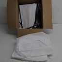 Shoe Rack with Cover, 10 Tier Shoe Organizer Storage for 40-50 Pairs Sneaker and Boots, Large Capacity, with 8 Pockets, Free Standing Tall Shoe Rack for Front Door Entrance, Closet, White