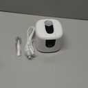 45kHz Ultrasonic Retainer Denture Cleaner Machine, Fast Cleaning for Aligners, Mouth Guards, Braces, Toothbrush Heads & Jewelry, 200ML Dental Cleaning Pod, 4 Modes & Digital Timer, White