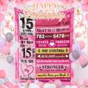 15 Year Old Girl Gifts - 15th Birthday Gifts for Teen Girls - 15th Birthday Decorations for Girls - Fifteen YR Bday Gift for Girl Daughter Granddaughter Niece Sister Ideas Blanket 50"x60"