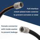 Giraffe Tools Garden Hose 5/8", Custom Length, Heavy Duty, No Kink, Flexible, Rubber Garden Hose, Leakproof Water Hose, 600 Burst PSI, 5ft Male to Female Hose
