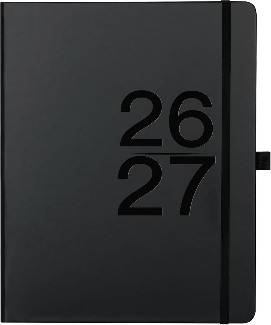 2026-2027 Planner - Weekly Monthly Planner 2026-2027, 8" x 10", JUL.2026 - JUN. 2027, Academic Calendar with Weekly Note Page, Hardcover, Pen Loop, Elastic Band, Inner Pocket