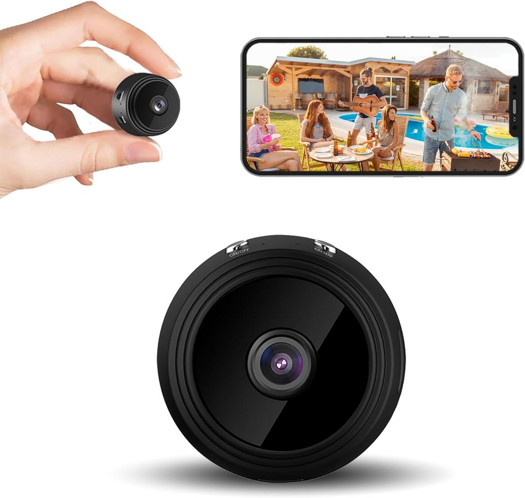 Hidden Camera - Spy Cameras - Nanny Cam - WiFi Wireless Cam - 1080P HD Small Camera with Motion Detection and Night Vision，Security Cameras for Home/Office/Baby Monitoring