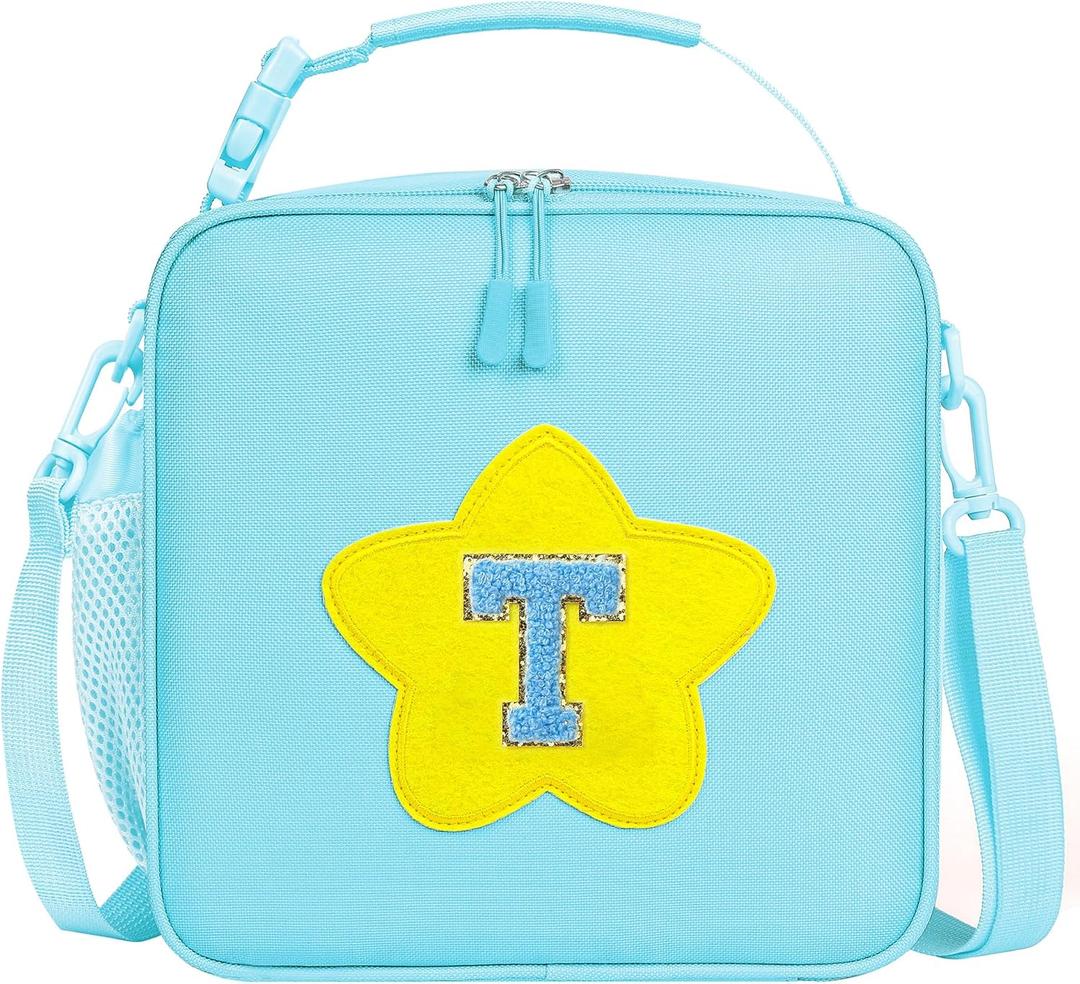 Insulated Lunch Bag for Work, School (Blue, T)