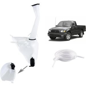 Windshield Washer Reservoir Without Sensor Hole in Bottom, Compatible with Toyota Tacoma 1998 1999 2000 2001 2002 2003 2004, Wiper Fluid Reservoir Tank, Jar Assy, Replace# 85315-04050