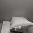 Goose Feather Pillows King Size Pack of 2 - Hotel Down Bed Pillow for Sleeping, Soft 600 Thread Count Cotton Cover, Fluffy Support Surround Fill Polyester for Side, Stomach, Back Sleepers