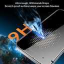 UNBREAKcable 4PCS Screen Protector for iPhone 16 Plus - 2 Privacy Tempered Glass+ 2 Clear Glass Double Shatterproof [Installation Frame] [9H Hardness] [Case Friendly] Anti-Scratch iPhone 6.7 inch
