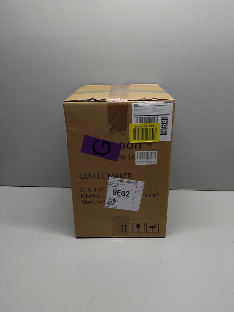 Tepoon 12-Cup Drip Coffee Maker With Lcd Touch Display, Programmable Coffee Pot Machine, Borosilicate Glass Carafe, Anti-Drip System, Stainless Steel & Black Electric Coffee Maker TCM180-1A