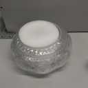 Semi Flush Mount Ceiling Light, Globe Glass Ceiling Light Fixture, Black Modern Lighting for Hallway Porch Corridor Kitchen Bedroom, Bulb Not Included (9.38 inch)