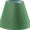 Aspen Creative 56030 Empire Uno Lamp Shade in Forest Green, 5" Top x 9" Bottom x 7" Slant Height, Slip UNO 33mm
