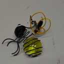 Holibanna Outdoor Solar Bee Shape Pendant Light Handpainted Iron Hanging Decoration for Garden Patio Nature