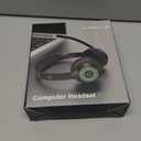 JIAMQISHI Wireless Headset with AI Noise Cancelling Microphone Bluetooth Headset - Bluetooth V5.2 Headphones with USB Dongle & Mic Mute for Computer/Laptop/PC/iPhone/Android/Cell Phones/Zoom-Green