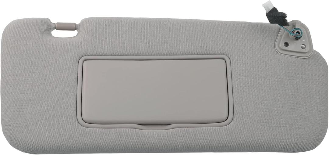 Dasbecan Right Passenger Side Sun Visor with Light Compatible with Nissan Murano 2009 2010 2011 2012 2013 2014 Gray 96400-1AA1B