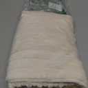 UGASA 18x18Inch Stripe Decorative Throw Pillow Covers Pack of 2 Soft Velvet Solid Square Cushion Case for Sofa Bedroom Couch, Cream