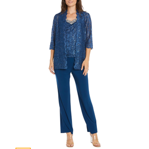 R&M Richards Women's Glimmering Luxe-3-Piece Ensemble 6