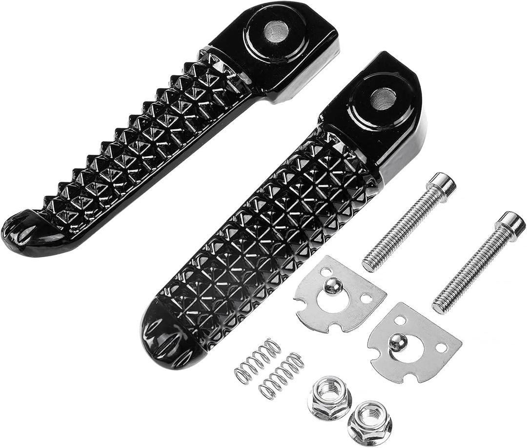 Yamaha Motorcycles Footrests Rear Foot Pegs For Yamaha YZF R1 2002-2014 and Yamaha YZF R6 2003-2017; Black
