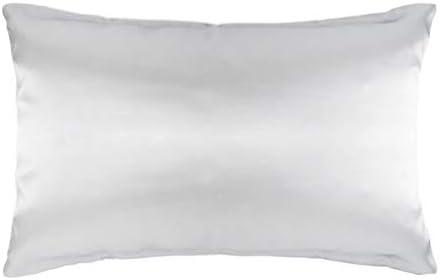 Hodeco Nature Silk Pillowcase Double Sides 19 Momme Thick 100% Mulberry Silk Pillow Cover for Skin and Hair Pillow Sham Cover Toddler Size, Silver Grey, 1 Piece