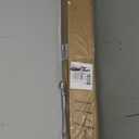 Cordless Vinyl Mini L Blinds 27" W x 48" H, 1" Slat White Horizontal Windows L Blind for Door, Shades, Camper, Light Filtering, Interiors, Arrive 1/2 Inch Narrower Indoor