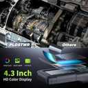 Endoscope Camera with Light, 4.3" Inspection Camera, 1920P HD Borescope with 8 LED Lights, IP67 Waterproof Snake Sewer Tools, 16.4ft Semi-Rigid Drain Endoscope Cool Gadget (Green)