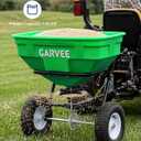 Tow Behind Broadcast Spreader, 130LBS, Universal Hooks Tow/Push Garden Spreader for UTV, ATV, 30 Adjustable Settings, 9.8 ft Spreading Width, Lawn Spreader for Seed, Fertilizer, Salt, Ice Melt