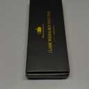 Bathroom Tray for Counter Top Organizer  Oak Wood Vanity Tray with Metal Frame for Dresser, Kitchen, Nightstand  Black Decorative Storage (11" x 4.5" x 1.5")