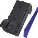 Power Window Control Switch Button Front Left Driver Side Compatible with 2007-2019 Chevy/Chevrolet/HHR/Silverado/GMC Sierra 1500 2500 HD 3500 HD Replaces OEM 20945132 15838831, 2 Door