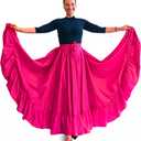 Professional Dance Skirt for Folkloric Mexican Dance, Bomba, Plena or Flamenco Dancing | Double Circle |