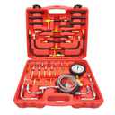 TU-443 Fuel Injection Pressure Tester Kit 0-140 PSI Pro Auto Fuel Pressure Gauge for Car Truck Motorcycle 45PCS
