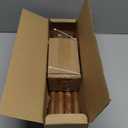 Dark Brown Wood Curtain Rods for Windows 48 to 84 Inch, 1'' Adjustable Heavy Duty Curtain RodVintage Imitation Wood Decorative Drapery Rods with Pumpkin Finials for Bedroom Living Room (1 Pack36 - 88'')