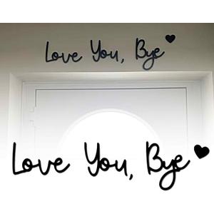 Love You Bye Sign Above Door: Rustic Wood Over Door Home Decor Boho wall decor For Wall Art living Room Bedroom  Gifts for Lover & Family