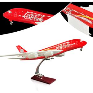 Large Model Airplane 1:160 A380 Model Plane Model for Adults with LED Light for Gift and Decoration Large Model Airplane 1:160 A380 Model Plane Model for Adults with LED Light for Gift and Decoration