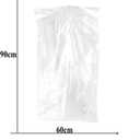 Pack of 100 Garment Bag, Transparent Suit Bag,Clothing Dust Cover, Gown and Dress Storage Bag 60  90 cm