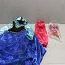 Funna Princess Costume for Toddler Girls Fancy Dress Party with Accessories (5T(4-5 yrs), Blue)