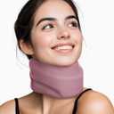 Neck Brace Cervical Collar - Neck Support Brace for Sleeping, Soft Foam Wraps Keep Vertebrae Stable and Aligned for Relief of Cervical Spine Pressure for Women & Men, (15.8-18.1 Inch) Pink