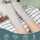 Chalier Womens Winter Fuzzy Socks Cozy Fluffy Sock Warm Fuzzy Christmas Socks for Women (Navy)