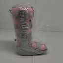 Tall Walking Boot for Broken Foot, Air Cam Walker Boot for Foot Injury, Sprained Ankle, Fracture Recovery, Grey Shell with Light Pink Lining Women Medium