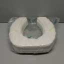 Padded Toilet Seat Cushion Off White