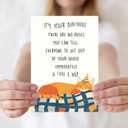 3 x IDU Cat Birthday Card,Funny Birthday Cards Gifts Decorations for Women Men Her Him Dad Mom Wife Husband Daughter Son Friend Sister Brother Coworker Bestie or Anyone