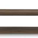 Signature Design by Ashley Trindwick Contemporary Table with Shelf and Casters, Set of 2, Gray & Dark Brown