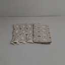 Pidada Hand Towels Set of 2 Diamond Pattern 100% Cotton Absorbent Soft Decorative Towel for Bathroom 13.4 x 29.5 Inch (Beige Brown)