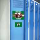 2 x Rico Industries NBA Unisex NBA Basketball Stripes Magnetic Picture Frame (5"x6.75") & Magnet Combo Set - Home Dcor (Green)