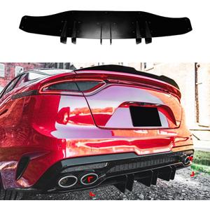 Add-On Rear Bumper Diffuser Valance Splitter Fits for KIA Stinger 2017-2020 Pre-Facelift,Blake Style Rear Diffuser Valance Splitter for KIA Stinger 2017-2020 Pre-Facelift Only