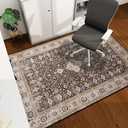 Office Chair Mat for Hardwood Floor, 60"x45" Easy Glide Computer Desk Mat Protector for Rolling Chair Under Desk Rug Nonslip Backing, Machine Wash, (Modern)