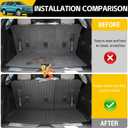 Cargo Mats for 2022-2025 Chevy Tahoe/GMC Yukon Trunk Mat with Backrest Mat All Weather Rear Seat Back Cargo Liners for 2022 2023 2024 2025 Chevrolet Tahoe/GMC Yukon Accessories Only