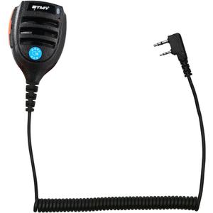 ETMY ET-MH30 Ultra-Light Speaker Mic Compatible with RT68,RT22,H-777,PX-888S, UV-5R Series Radios, Walkie Talkie Microphone with Adjustable Cable - for Two-Way Radio Models (K-Type 2-Pin Connector)