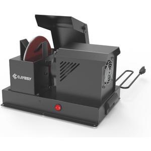 Lawn Mower Blade Sharpener, 1HP 700W Lawnmower Blade Grinder with 5-inch Ceramic Grinding Wheel, Powerful Bench Mower Sharpening Machine for High/Low Lift Blades, Gator Blades, Flat Blades