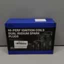 UF311 Ignition Coil & 9807B-561BW Double Iridium Spark Plug For Honda 03-07 Accord,02-11 Civic,02-09 CR-V,03-11 Element,04-05 S2000/06-11 Acura CSX,02-06 Acura RSX Replaces#C1382 UF583 5C1382