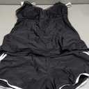 Women 2 Piece Tankini Swimsuit with Pockets Boy Shorts Modest Bathing Suit Tummy Control Tank Top (Medium, Black Pink)