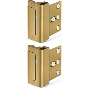 Home Security Door Reinforcement Lock Heavy-Duty Metal Door Lock for Front Door, Childproof Safety Latch for Kids Safety, Extra Flip Top Lock Withstands 800 lbs, Interior Deadbolt Guard Home Safety