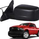 Marretoo for Dodge Ram Side Mirror replacement Left Driver for 2014-2018,Ram 1500, 2019-20221500 Classic, 2013-2018 RAM 2500 Accessories With Power Glass Heated Sensors Black6 8462819AA(6Pins)