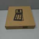 HNL Portable Monitor Stand, iPad & Tablet Holder, clamp Retention, Foldable, mountable Small Desk, Supports 7.75 inch to 10.75 inch Screen Width, Travel with Laptop, Black